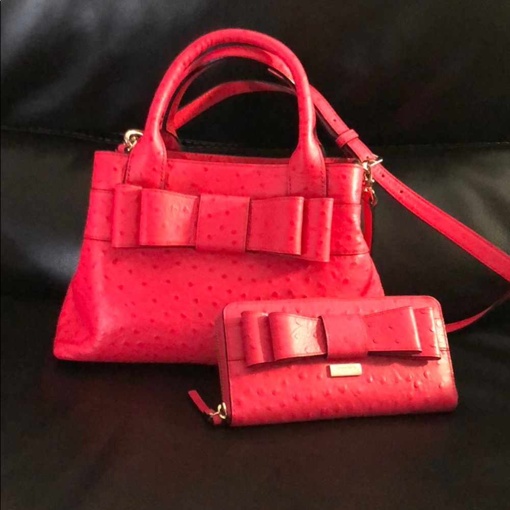 Kate spade charm city ostrich desert rose